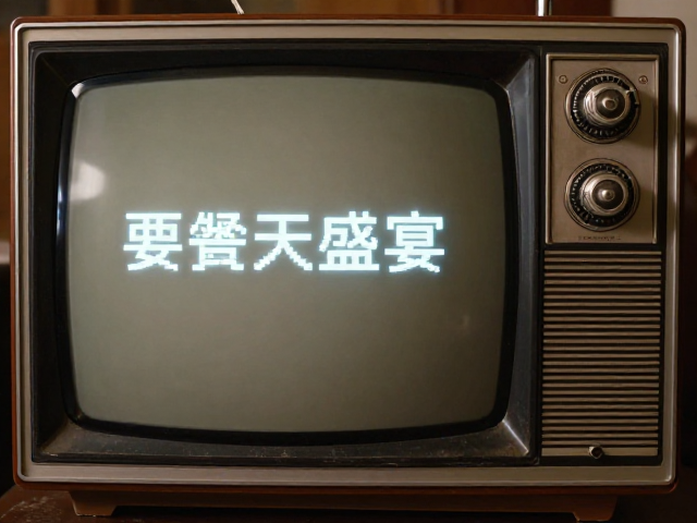 中世纪欧式复古风老电视,像素字体打造极致怀旧视觉盛宴