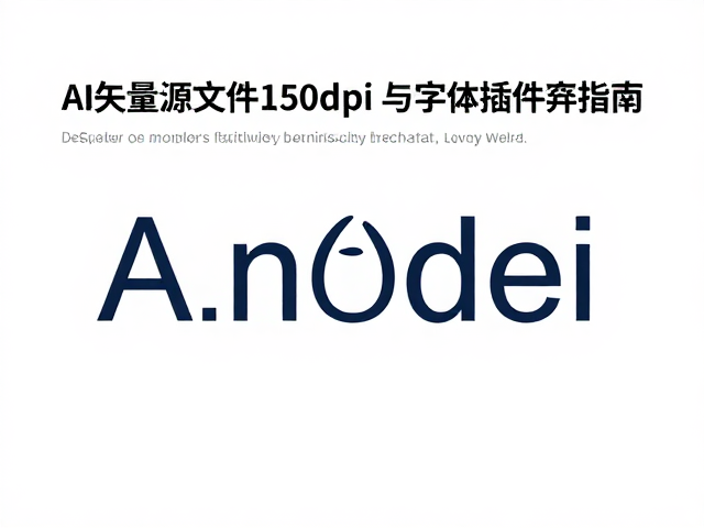 AI矢量源文件150dpi打印与字体插件兼容指南
