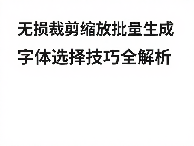 字体选择的视觉心理学与场景匹配