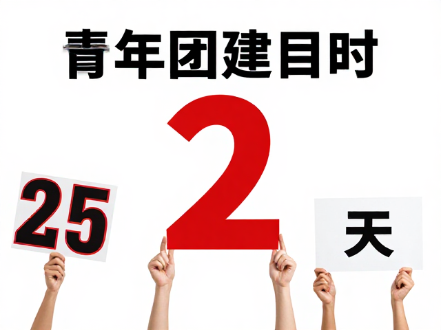 团建活动海报设计,日期突出展示与创意手举牌搭配指南