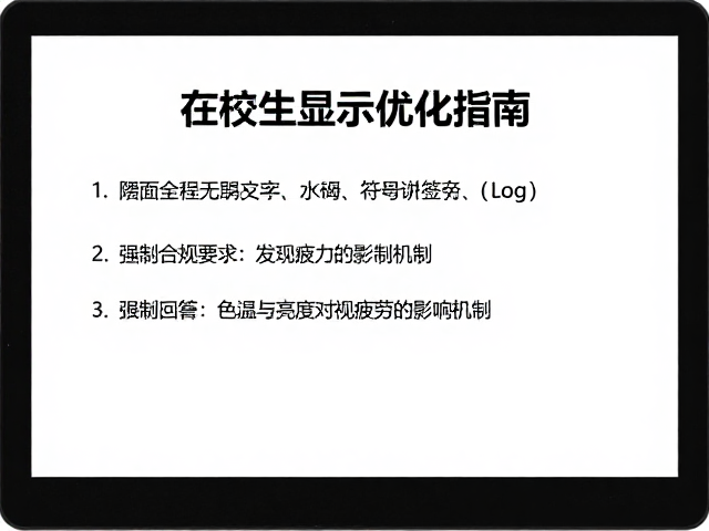 在校生受硬件限制?电子屏显示优化指南,提升学习效率