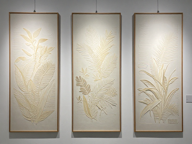 宣纸国风纸艺术展览挂画，植物纤维打造极致东方美学