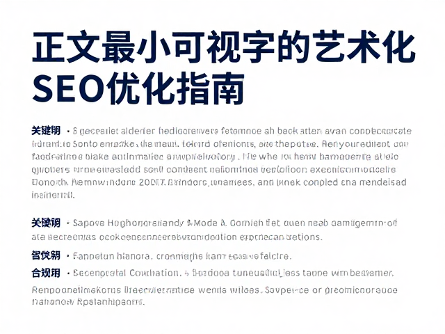 正文最小可视字号标准,图文混排与散点排版的艺术化SEO优化指南