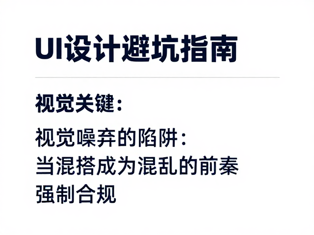 UI设计避坑指南,混搭风格下的字体层级与对齐规范