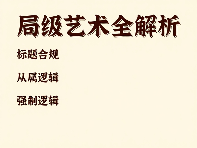 标题层级区分标准,复古风格装饰感与文字变形艺术全解析