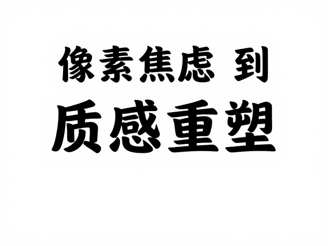 视觉锚点:从像素焦虑到质感重塑