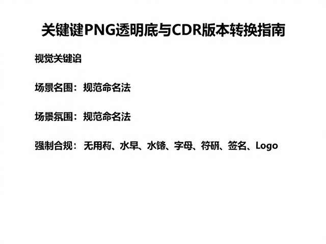 PNG透明底与CDR版本转换指南,项目名称规范命名法