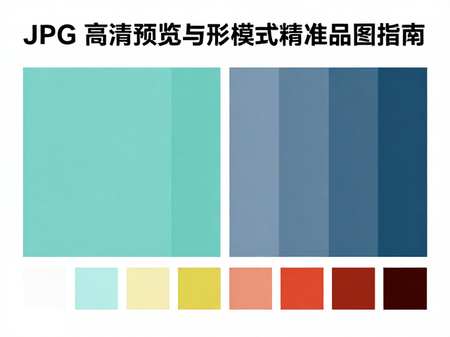 JPG高清预览与成品图展示,Pantone色彩模式精准校对指南