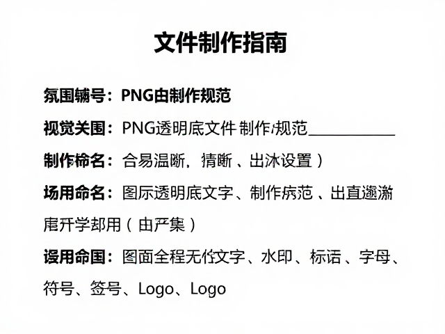 PNG透明底文件制作规范,图层命名清晰与出血设置指南