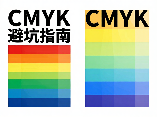 CMYK印刷与RGB网络海报区别,色彩模式避坑指南