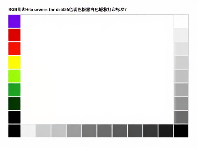 RGB屏幕显色模式下,如何确保256色调色板黑白文档符合打印标准?