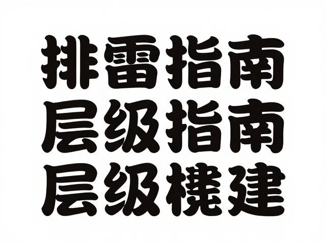 字体搭配的排雷指南与层级构建