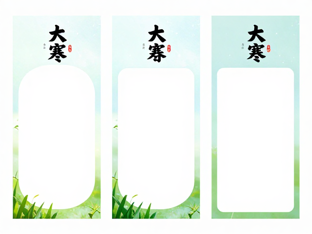 二十四节气海报朋友圈长图,免费可编辑模板一键生成