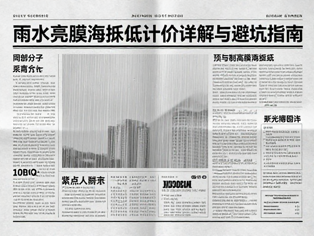 辨别优质亮膜海报纸的关键指标