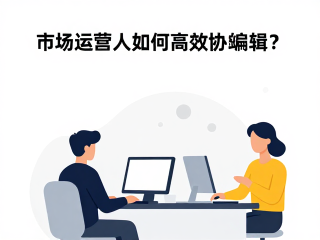 扁平化风格,市场运营人员如何高效协作编辑?