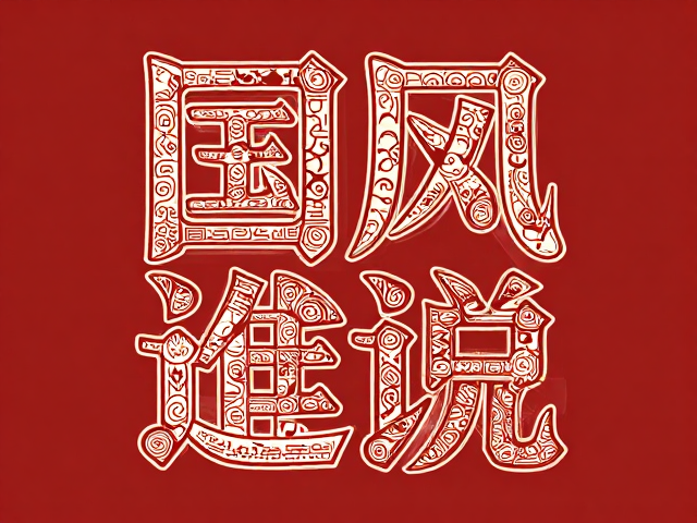 国风与未来感字体设计,融合传统装饰元素的视觉灵感