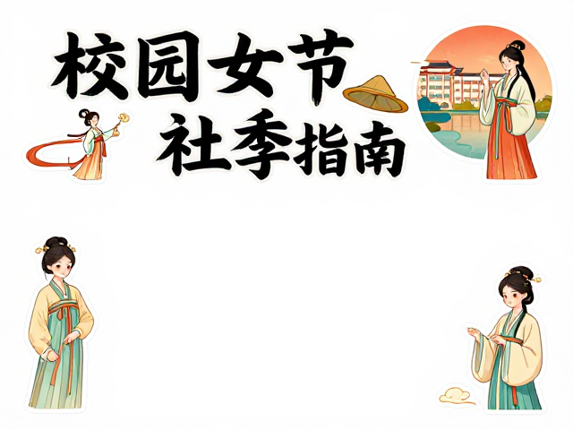 国风贴纸设计灵感,校园社团宣传与妇女节创意应用指南