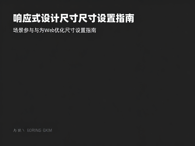 响应式设计与多端适配的尺寸逻辑