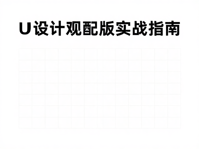排版结构与网格系统的克制应用