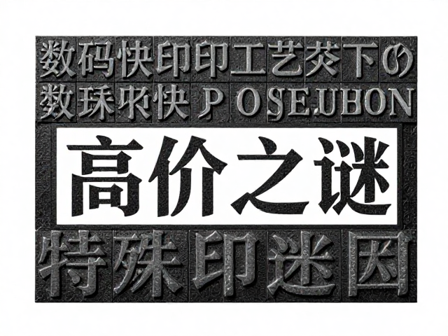 从铅字到胶印,数码快印工艺下的特殊材质高价之谜