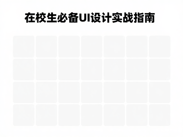 实战演练:从零搭建高还原度的页面网格