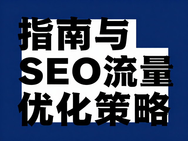 深蓝专业风讲座海报,黑体醒目标题设计指南与SEO流量优化策略