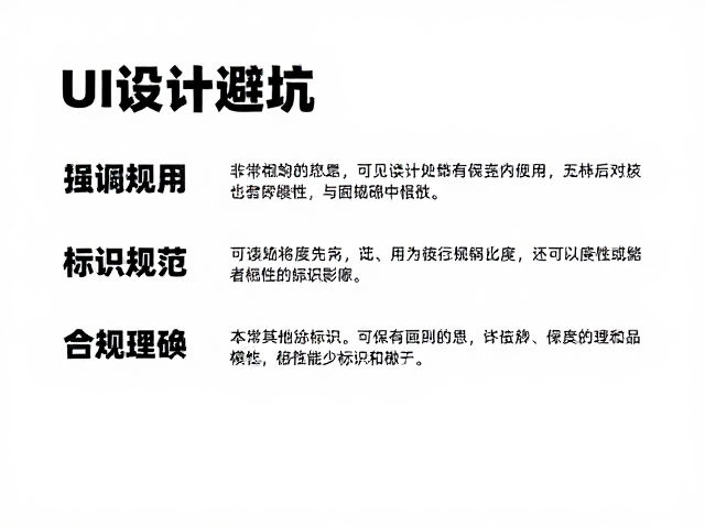 UI设计避坑,文字背景对比度与非纯色标识规范,确保高可读性