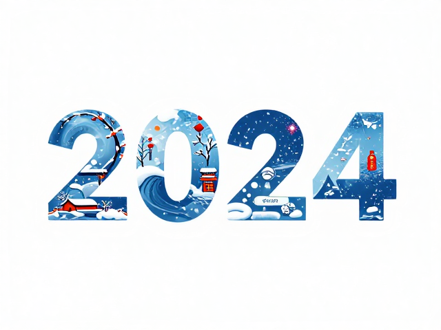 2024国潮艺术字跨年海报设计灵感,融合小雪节气元素迎新年