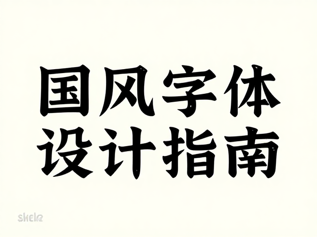 基于CorelDRAW的国风字体构建工作流