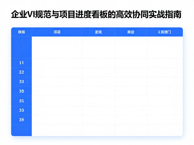 市场运营必看,企业VI规范与项目进度看板的高效协同实战指南