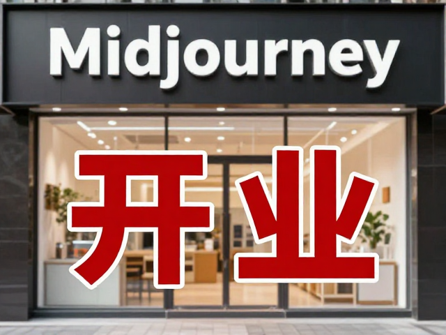 Midjourney生成门店开业海报，关键信息加粗吸睛