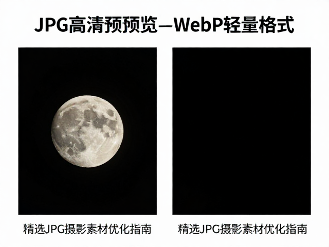JPG高清预览与WebP轻量格式对比,精选JPG摄影素材优化指南
