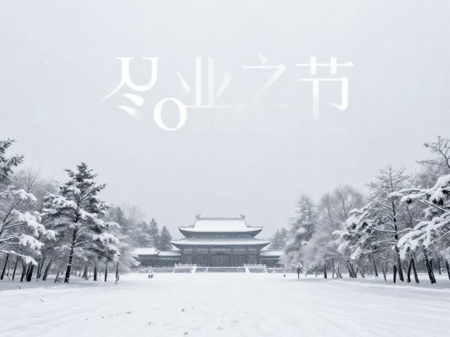 冬日银白企业节日祝福海报设计灵感,传统韵味与现代美学融合