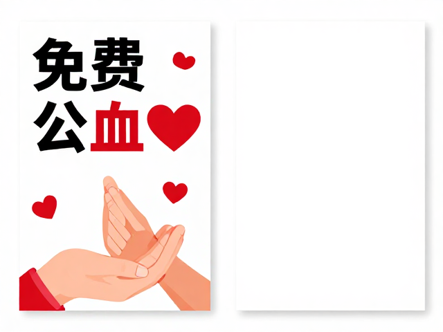 稿定设计免费无偿献血公益海报模板,高清可商用,助力环保公益