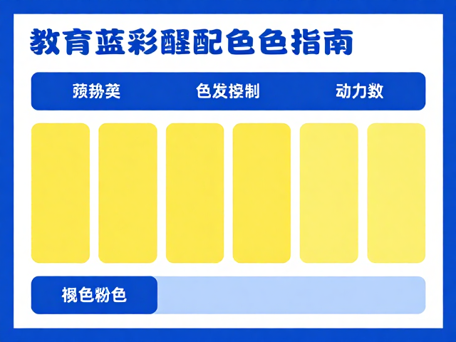 教育蓝黄调配色指南,色彩总数控制与调色板生成工具推荐