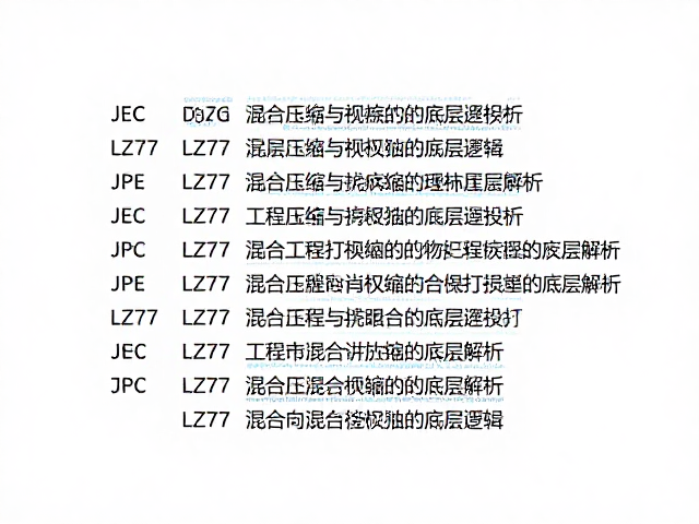 JPEG与LZ77混合压缩,无损ZIP工程打包下的无损与有损权衡解析