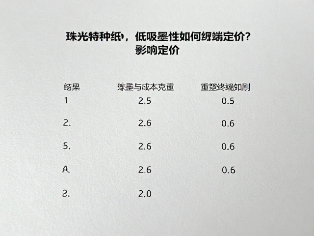 低吸墨性如何通过印刷适性重塑终端定价