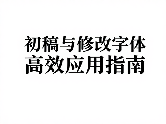 平面设计师必看，特殊字体在初稿与修改中的高效应用指南