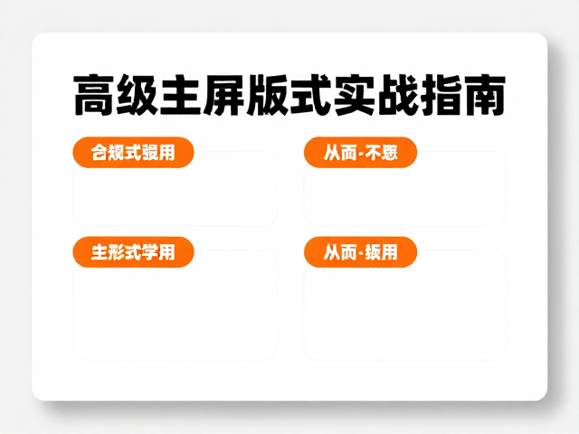 色彩与留白在层级强化中的从属作用