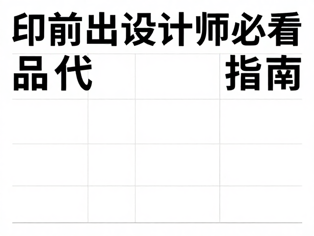 基于网格系统的版式构建逻辑
