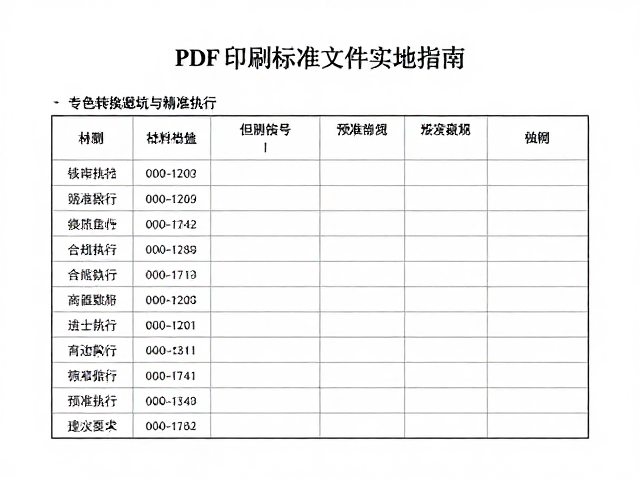 标准文件中的颜色数据预检规范