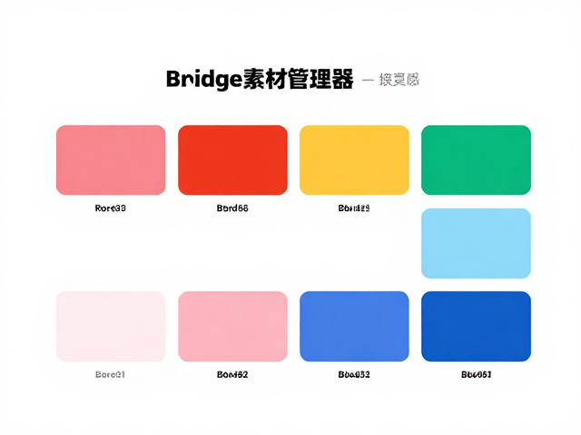 Bridge素材管理器,色彩搭配灵感与按尺寸/分辨率高效筛选指南