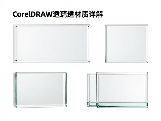 CorelDRAW玻璃透明材质教程,剪切蒙版图文组合规范详解