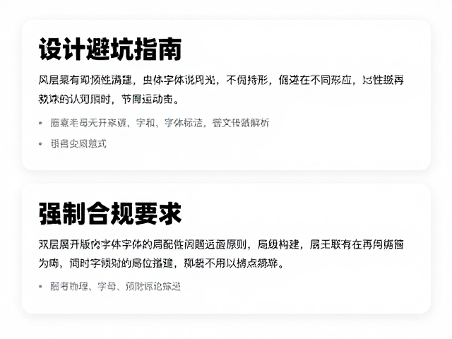 字体搭配的可读性原则与层级构建