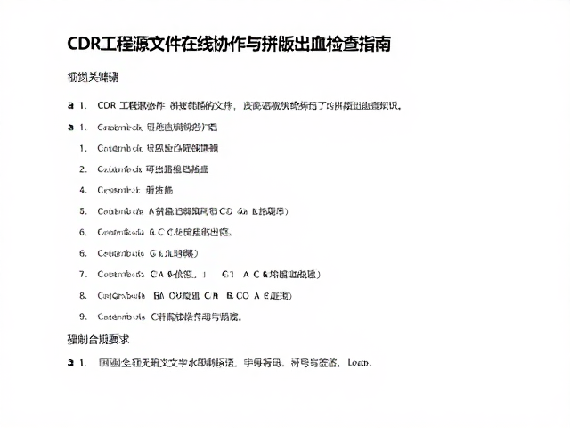 在线协作中的拼版逻辑与出血规范