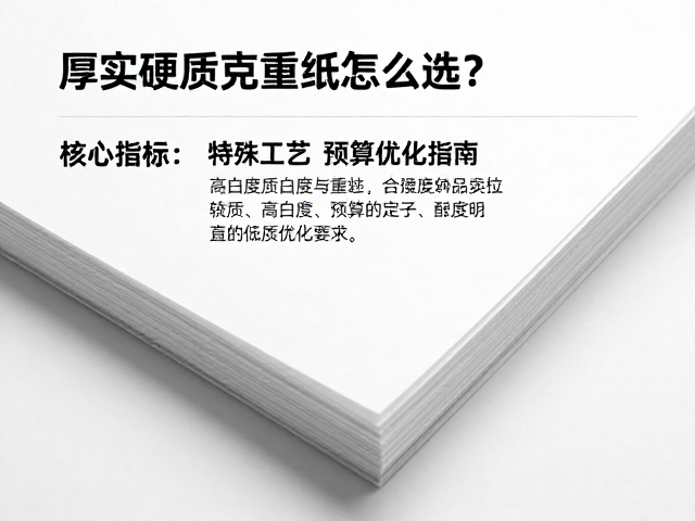 厚页硬质克重纸怎么选?高白度,特殊工艺预算优化指南