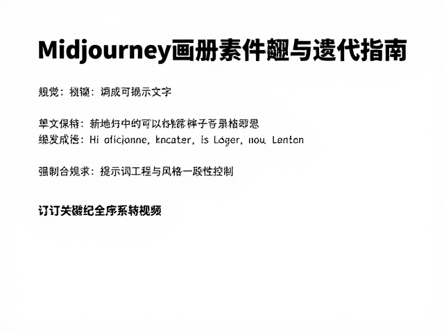 提示词工程与风格一致性控制