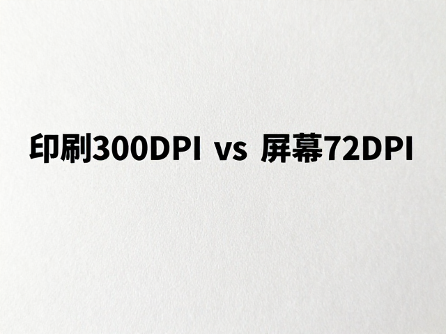 印刷300DPI与屏幕72DPI区别,哑光纸分辨率调整指南