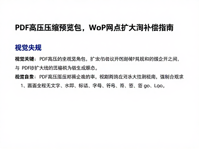 PDF高压缩预览包，WebP格式压缩与印刷网点扩大补偿指南