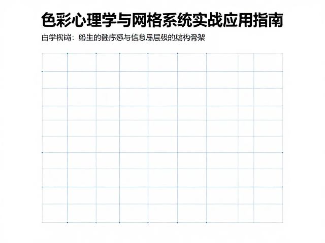 网格系统:构建秩序感与信息层级的结构骨架